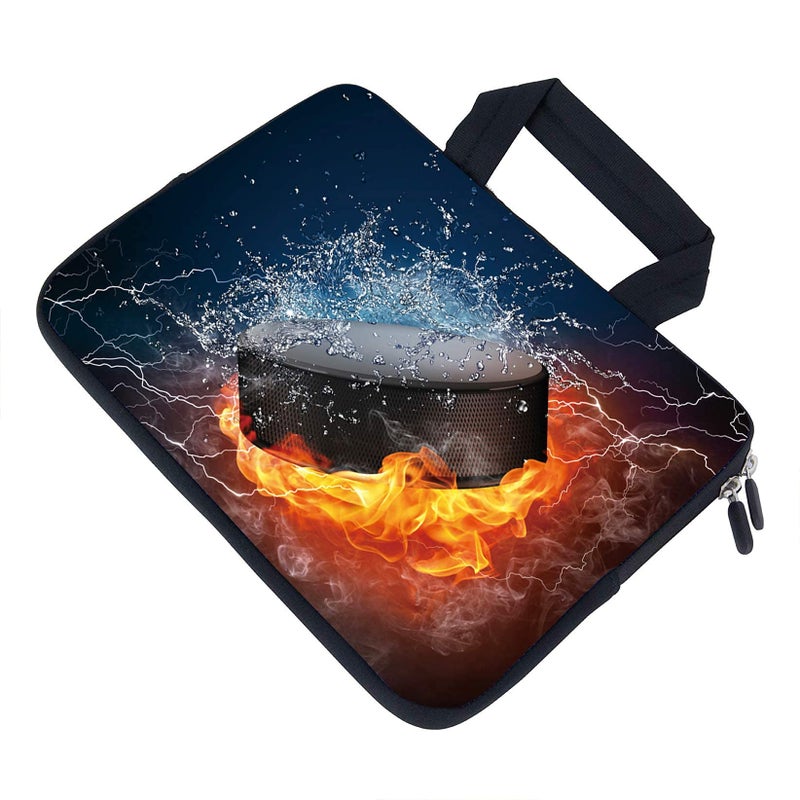 AMARY Chromebook case 11.6" 12" inch Laptop Handle Bag Neoprene Notebook Carrying Pouch Ultrabook Case Tablet Cover Fit Apple MacBook Air HP DELL Lenovo Asus Samsung (Hockey) - Image 4
